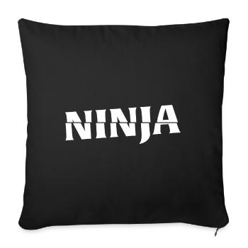 Ninja - Sofakissenbezug 45 x 45 cm - Schwarz - Vorne