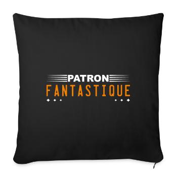 patron fantastique - Housse de coussin décorative 45 x 45 cm - noir - Devant