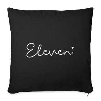 11th Birthday 11 Years Old Hello Eleven Est 2012 - Sofakissenbezug 45 x 45 cm - Schwarz - Vorne