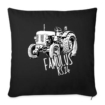 Tractor Famulus RS14 / Farmer / Trekker /Bauer - Sofa pillowcase 17,3'' x 17,3'' (45 x 45 cm) - black - Front
