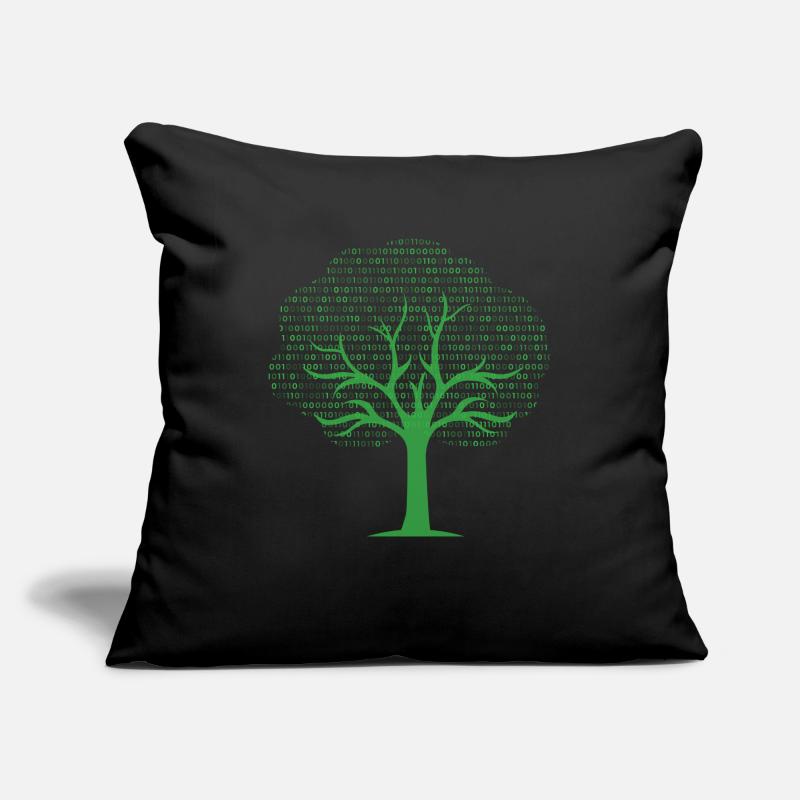 Binary Tree... Programmeurs & Nerd Housse de coussin décorative 45 x 45 cm