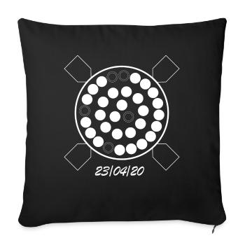 Starship Erster Start - Sofakissenbezug 45 x 45 cm - Schwarz - Vorne