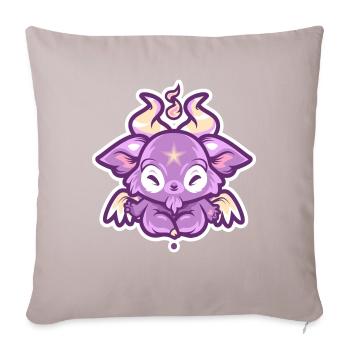 Cute Satan - Sofa pillowcase 17,3'' x 17,3'' (45 x 45 cm) - light taupe - Front