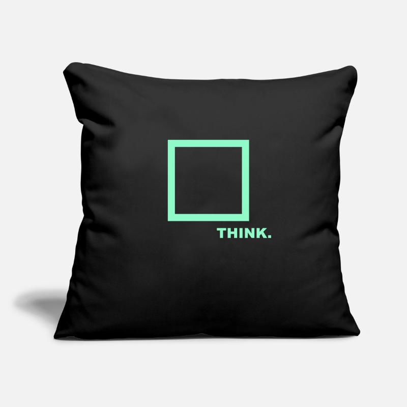 Sortez des sentiers battus, penseur latéral, pensez différemment Housse de coussin décorative 45 x 45 cm