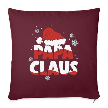 Papa Claus Christmas Father Gift - Sofa pillowcase 17,3'' x 17,3'' (45 x 45 cm) - burgundy - Front