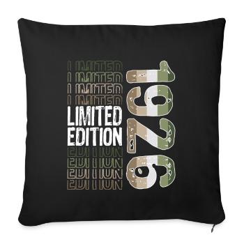 Edition limitée depuis 1926 Anniversaire Millésime 1926 - Housse de coussin décorative 45 x 45 cm - noir - Devant