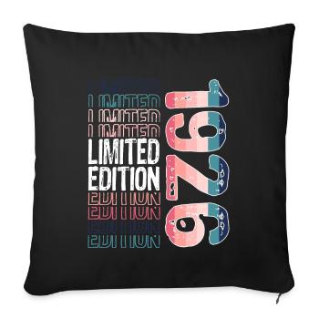 Limited Edition seit 1926 Geburtstag Vintage 1926 - Sofakissenbezug 45 x 45 cm - Schwarz - Vorne