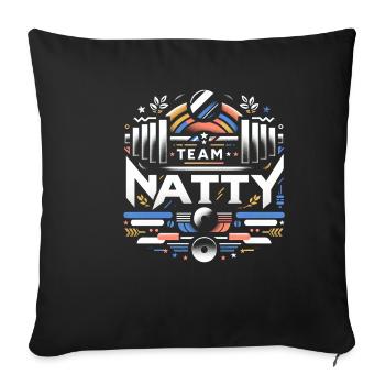 L’équipe Natty 7 - Housse de coussin décorative 45 x 45 cm - noir - Devant