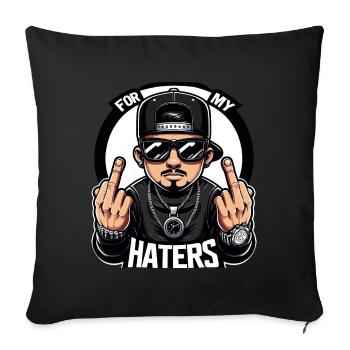Cool Gangsters - Housse de coussin décorative 45 x 45 cm - noir - Devant