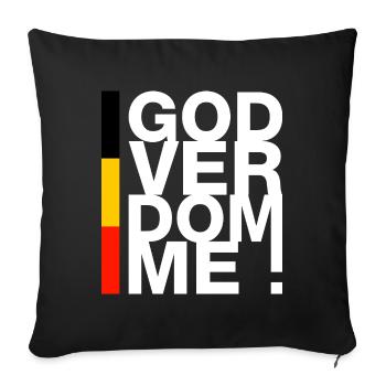 Godverdomme ! - Housse de coussin décorative 45 x 45 cm - noir - Devant