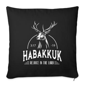 DLM ML HABAKKUK W2U - Sofa pillowcase 17,3'' x 17,3'' (45 x 45 cm) - black - Front