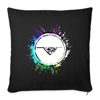Billard symbol icon - Sofakissenbezug 45 x 45 cm - Schwarz - Vorne