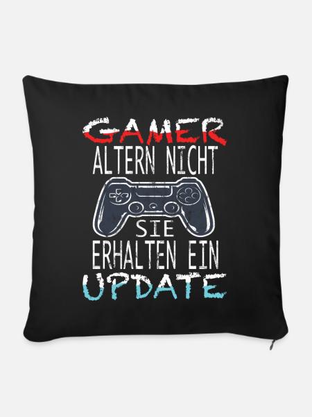 Videospiele Gaming - Sofakissenbezug 45 x 45 cm - Schwarz