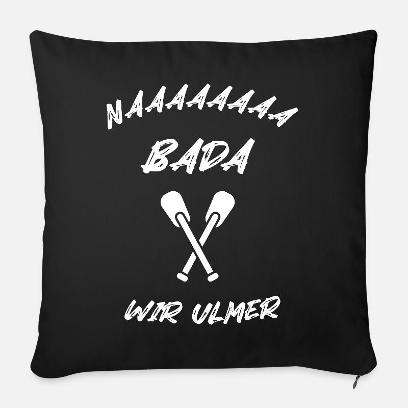 Nabada Schwörmontag in Ulm 2024 - Sofakissenbezug 45 x 45 cm - Schwarz