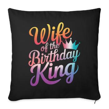 Woman Wife Partner Family Married - Sofa pillowcase 17,3'' x 17,3'' (45 x 45 cm) - black - Front