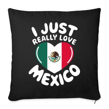 Mexico Mexico Mexican Spanish - Sofa pillowcase 17,3'' x 17,3'' (45 x 45 cm) - black - Front