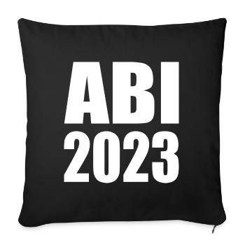 Abi 2023 - Sofakissenbezug 45 x 45 cm - Schwarz - Vorne