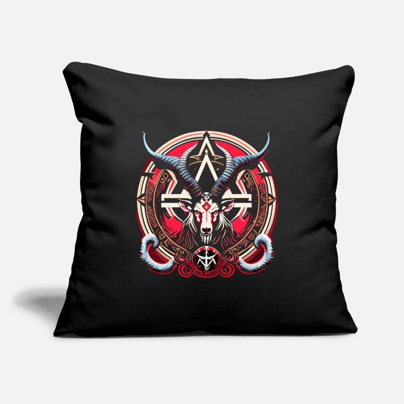 Baphomet - Lucifer - Devil - Satan - 666 Sofa pillowcase 17,3'' x 17,3'' (45 x 45 cm)