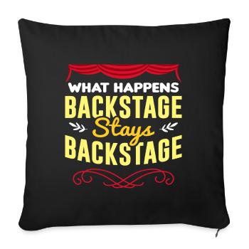 Theater - Sofakissenbezug 45 x 45 cm - Schwarz - Vorne