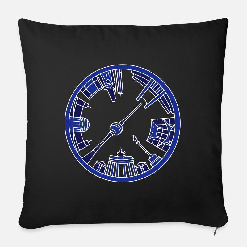 BERLIN Emblem - Sofakissenbezug 45 x 45 cm - Schwarz
