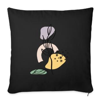 Nature Color Plant - Housse de coussin décorative 45 x 45 cm - noir - Devant