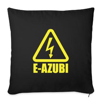 Azubi Elektriker - Sofakissenbezug 45 x 45 cm - Schwarz - Vorne