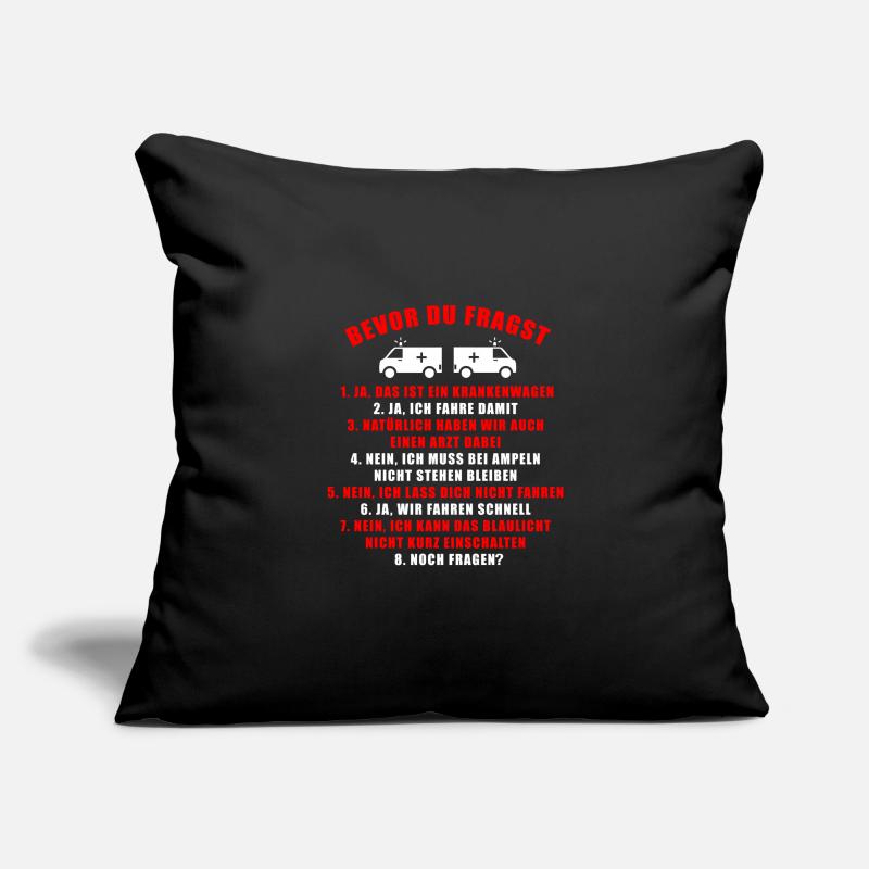 Beruf Rettungswagen Notfall Spruch Geschenk Sofakissenbezug 45 x 45 cm