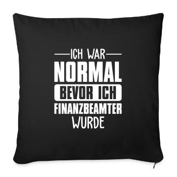 Finanzbeamter Buchhalter Beruf Geschenk - Sofakissenbezug 45 x 45 cm - Schwarz - Vorne