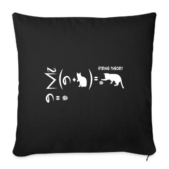 Théorie des cordes - Housse de coussin décorative 45 x 45 cm - noir - Devant