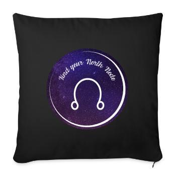 Nœud Nord - Housse de coussin décorative 45 x 45 cm - noir - Devant