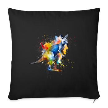 Australia, the continent of contrasts - Sofa pillowcase 17,3'' x 17,3'' (45 x 45 cm) - black - Front