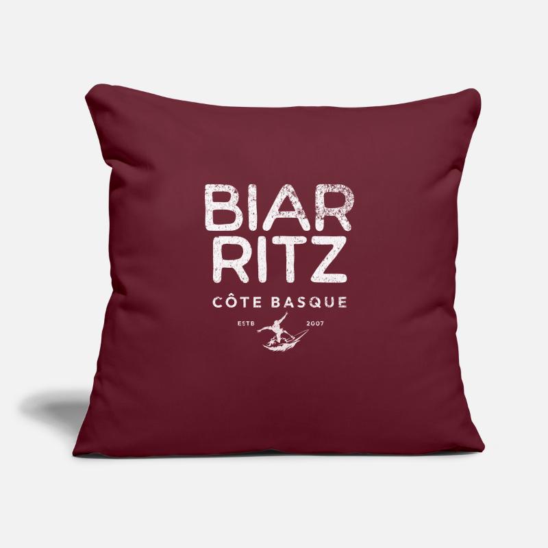 biarritz cote basque Housse de coussin décorative 45 x 45 cm
