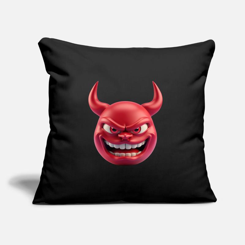 Devil Satan Emoticon Sofa pillowcase 17,3'' x 17,3'' (45 x 45 cm)