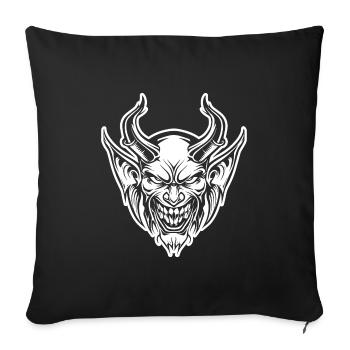 Devil Demon Satan Designs - Sofa pillowcase 17,3'' x 17,3'' (45 x 45 cm) - black - Front