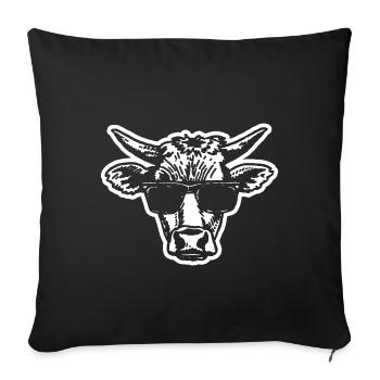 Cow Cows - Sofa pillowcase 17,3'' x 17,3'' (45 x 45 cm) - black - Front