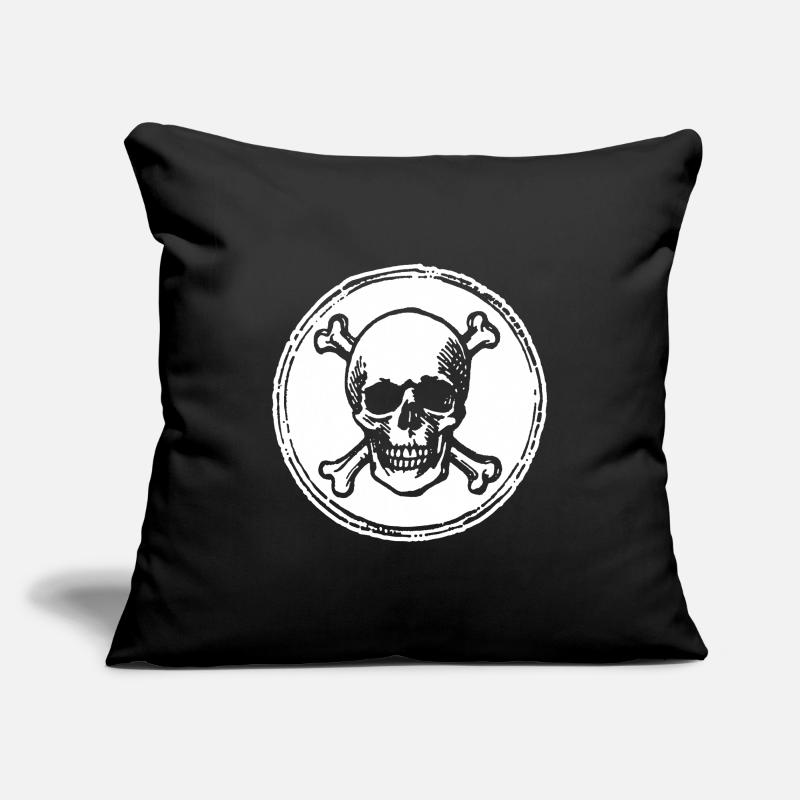 Skull and Bone Pirate Sofa pillowcase 17,3'' x 17,3'' (45 x 45 cm)