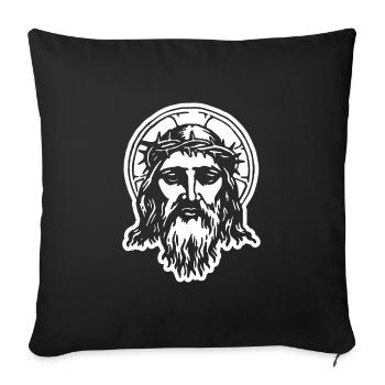 Mon Dieu - Housse de coussin décorative 45 x 45 cm - noir - Devant