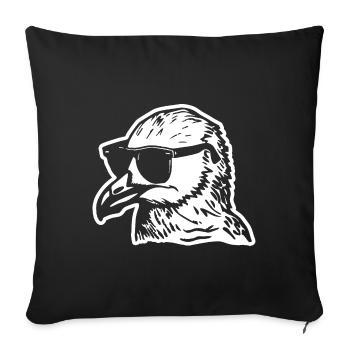 Mouette - Housse de coussin décorative 45 x 45 cm - noir - Devant