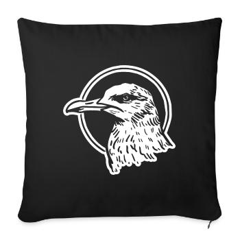Mouette - Housse de coussin décorative 45 x 45 cm - noir - Devant