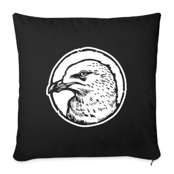 Mouette - Housse de coussin décorative 45 x 45 cm - noir - Devant
