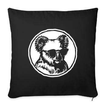 Koala - Housse de coussin décorative 45 x 45 cm - noir - Devant
