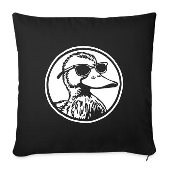 Canards - Housse de coussin décorative 45 x 45 cm - noir - Devant