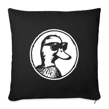 Duck Ducks - Sofa pillowcase 17,3'' x 17,3'' (45 x 45 cm) - black - Front