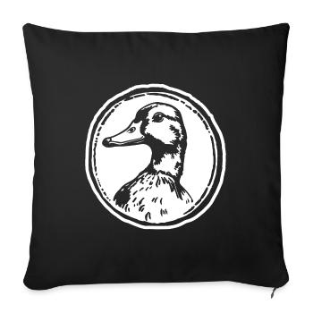 Duck Ducks - Sofa pillowcase 17,3'' x 17,3'' (45 x 45 cm) - black - Front