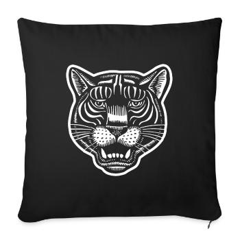 Panther - Sofa pillowcase 17,3'' x 17,3'' (45 x 45 cm) - black - Front