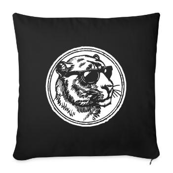 Panther - Sofa pillowcase 17,3'' x 17,3'' (45 x 45 cm) - black - Front