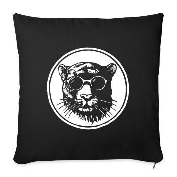 Panther - Sofa pillowcase 17,3'' x 17,3'' (45 x 45 cm) - black - Front