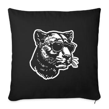 Panther - Sofa pillowcase 17,3'' x 17,3'' (45 x 45 cm) - black - Front