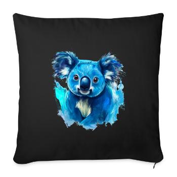 Le koala n’est pas vraiment un ours - Housse de coussin décorative 45 x 45 cm - noir - Devant