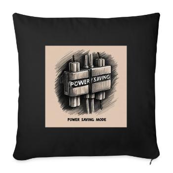 Sleep - Sofa pillowcase 17,3'' x 17,3'' (45 x 45 cm) - black - Front